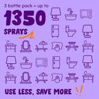 Originally Yellow Lavender Vinegar All Purpose Cleaning Spray | Cleaning Vinegar For home | Bathroom, & Kitchen | Plant-Derived All Purpose Cleaner Spray | distilled vinegar for cleaning | 3 Pack