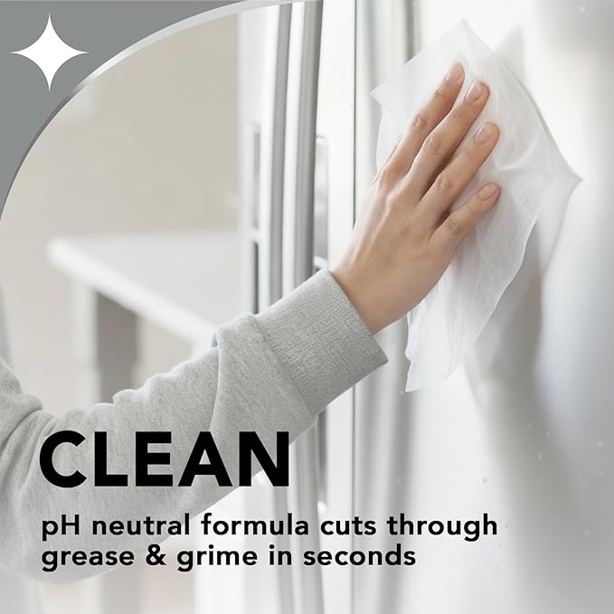 Weiman Stainless Steel Cleaner and Polish - Microfiber Cloth - Protects Appliances from Fingerprints and Leaves a Streak-Free Shine for Refrigerator | Dishwasher | Oven | Grill