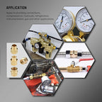 KOOTANS 66pcs Brass Pipe Fittings Assortment NPT Adapter Fitting, Reducer Bushing, Hex Nipple, Reducing Hex Coupling, Pipe Head Brass Plug Kit