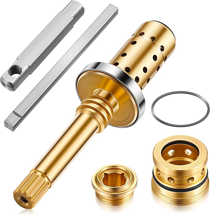 Enhon Valve Rebuild Kit Replacement for REB-VALVE, Compatible with Symmons Temptrol Valve, TA-10 Spindle Assembly, TA-4 Hot and Cold Seats, T-11 Cap Gasket, T-35A/B Seat Removal Tools (1 Pack)