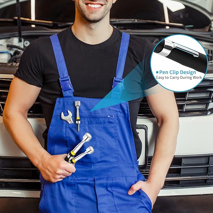 2 Pieces 10LBs Telescoping Magnetic Pickup Tool, Magnet Stick Rod Extendable 7" to 30.5" for Men, Birthday, Father's Day, Christmas Gift