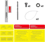 Generator Interlock Kit Compatible with Square D Homeline Meter Main 150 or 200 amp Breaker,for Safe Usage of Portable Power During Outage,Professional and Interlock Kit