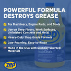 Zep Industrial Purple Cleaner and Degreaser Concentrate - 1 Gallon (Case of 2) R45802 - Powerful Deep Oil and Grease Cleaning Formula for Machinery, Engine Parts, Shop Floors, Garages, Works on