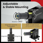 Laser Level ML-200 Green Line Generator for Outdoor & Indoor Large-Scale Cutting, Measuring, Alignment and Construction, Waterproof, Type-C Charging Port, Magnetic Base, Class 1 product