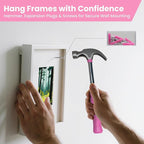 Pink Tool Set for Women, 136-Piece Household Small Tool Set, Toolbox Storage for Home Repairs, Portable Hand Tool Kit for Home Car College