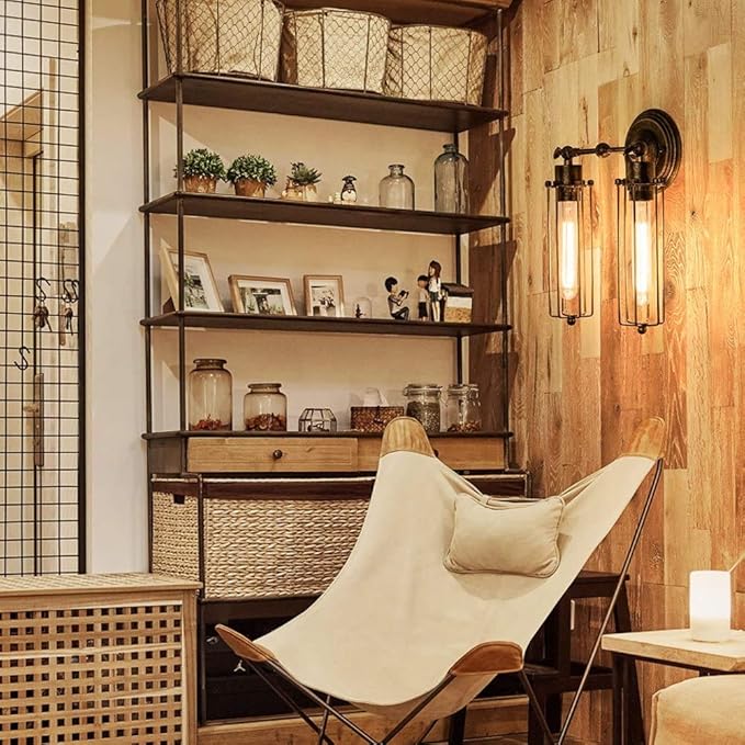 Dimmable Led Tubular Bulb,8.9inch Long Tube Edison Light Bulbs Vintage Filament Bulb 8W,75W Equivalent,2700K Warm White,Amber Glass Cover E26 Medium Base. (4-Pack)