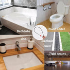 116 inch Drain Snake Grabber Claw Pickup Tool Drain Hair Remover Tool Sewer Cleaner Hook Long Grabber Drain Tool Home Sink And Toilet Drain Cleaner Tool