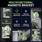 HueparPro Laser Level 3 x 360 Self Leveling Green Beam Laser Tool, High Accuracy Professional 3D Cross Line Laser with 8000mAh Rechargeable Li-ion Battery, Magnetic Bracket & Hard Carry Case ZK03CG