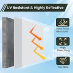 Waterproof Sealant, ORIENTAL YUHONG 1 Gallon Acrylic Coating Sealant, UV Defense, Elastomeric Roof Coating Sealer for Roof Leaks Repair, Concrete, Wall Repair Indoor and Outdoor (White)