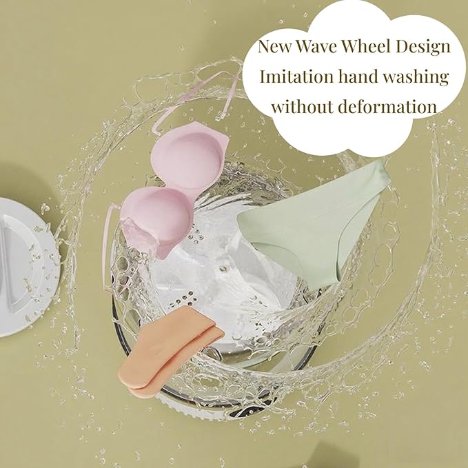 Portable Mini Washing Machine for Underwear, Socks, Baby Clothes – Rechargeable Cordless Compact Washer for Small Loads, Travel & Dorm Use – USB Charging Laundry Machine for Home, Apartment, RV