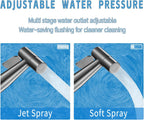 MLD Handheld Toilet Bidet Sprayer, Toilet Faucet Handheld Bidet Sprayers, Hand Shower Toilet Hose Sprayer Attachment for Water Spray and Cloth Diaper Wash (Grey)