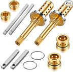 Enhon Valve Rebuild Kit Replacement for REB-VALVE, Compatible with Symmons Temptrol Valve, TA-10 Spindle Assembly, TA-4 Hot and Cold Seats, T-11 Cap Gasket, T-35A/B Seat Removal Tools (2 Pack)