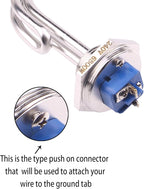 DERNORD 240V 6500W Ripple Water Heater Element Screw-In Lime Life - Ultra Low Watt Density