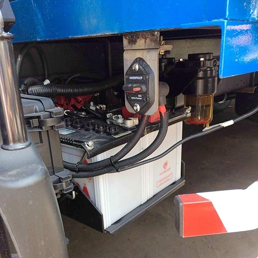 Hi-Amp 150 Amp Circuit Breaker with Manual Reset for Car Audio RV Bus Truck Boat Marine, DC 12V - 48V | Waterproof IP67 Protection 150A Panel Mount