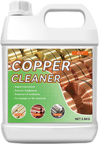 Copper Cleaner & Rust Remover & Polish - 3-in-1 Formula Action Fast-Acting Removes Rust, Oxidation and Restores Shine | Professional Grade Brass Cleaner Safe for Various Copper Products (3.8kg)