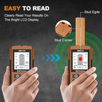 Stud Finder Wall Scanner 5-in-1 Upgraded Chip FOGZUVR - Wall Detector Detect Wood/Metal/AC Wire/Pipe, Wire finder LCD Display & Audio Alarm for Edge/Center Precision, Maple Brown(Without 9V Batteries)