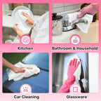 Microfiber Cleaning Cloths Roll, 75 Pack Tear Away Microfiber Towels Roll, 12" x 12" Lint Free Rags, Reusable Cleaning Cloths, Washable, Scratch Free,Ultra Absorbent Dish Rags(White)