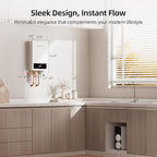 11kW Tankless Water Heater Electric, MIZUDO 240 Volt Instant Hot Water Heater, Up to 2.6 GPM for 1-2 Point of Use, with LED Digital Display, ETL Certified