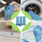 windson 6 Pack 18" Microfiber Mop Pads Washable, Reusable Mop Replacement Heads for 16-18inch Spray Velcro Mop Hardwood Floor Cleaning(6Pack)