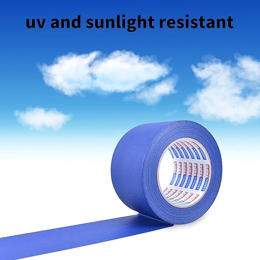 ADHES Blue Painters Tape, 2.83 inches x 60Yards, Masking Tape for Painting, Paint Tape No Residue Outdoor Anti UV Multi Surface Use