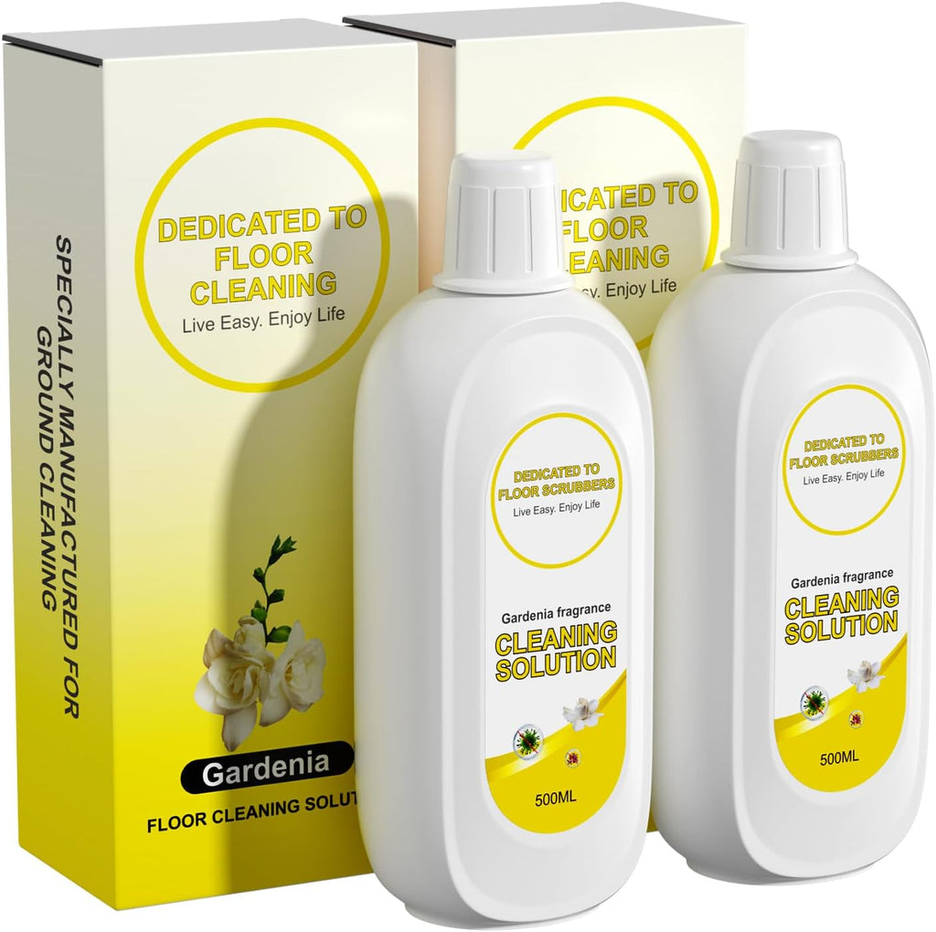 Floor Cleaning Solution Compatible With Tineco, Deep Cleans for Multiple Hard Floors, Suitable With All Robot Vacuums with Mopping and Cordless Wet/Dry Vacuum Mop (Gardenia 2 Bottle)