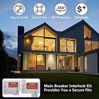 Generator Interlock Kit Compatible with Horizontal Main Cutler Hammer CH Series ONLY 150 or 200 Amp Panels, TAN Breaker ONLY,1 1/2 Inches Spacing Between Main and Branch Breaker.