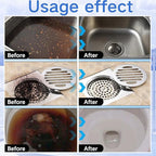 ﻿2PCS Powerful Pipe Dredging Agent,350ml Drain Clog Remover Agent,Fast Foaming For Kitchen Toilet Pipeline Quick Cleaners, Unclog Toilet Clog And Kitchen Sink Pipe Unblocker Powder