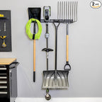 StoreYourBoard Garage Tool Organizer Wall Mount – Heavy Duty Garage Wall Organizer for Garage Organization and Storage, Broom Holder Wall Mount for Gardening Tools & Yard Tools – 32" Holds 300 lbs