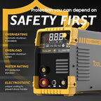 TOOLIOM 135A Gasless Flux Core MIG Welder 110V MIG Welder Flux MIG/Lift TIG/Stick 3 in 1 Welding Machine IGBT DC Inverter with LCD Display