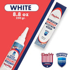 Tile Grout, Repair Kit, Restore & Renew Tile Joints Line, Fast Drying Grout Paint Squeeze Tube for Bathroom Shower Kitchen Floor, Waterproof (8.8 oz, White)