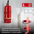 2 Pcs Fire Extinguisher Mount Bracket Adjustable, Supports up to 10 Lbs, Heavy-Duty and Easy Installation, Ideal for Home, Truck, Rv, Boat, Commercial Use, Secure and Durable Holder