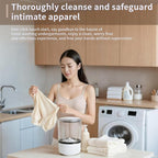 Portable Washing Machine, Mini Compact Single Tub Washer for Deep Clean Small Laundry, Ideal for Socks, Underwear, Baby Clothes, Apartments, Dorm, Travel, Camping