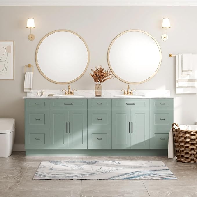 10 Pack 3 Inch(76mm) Hole Center Modern Matte Dark Gunmetal Gray Cabinet Pull Handle Timeless Vanity Drawer Pull Handle Classic Cabinet Hardware for Kitchen Bathroom, Screws Included, Gray(3x10)