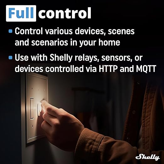 Shelly i4 Gen3 | WiFi Smart 4-Digital inputs Controller of Shelly Relays | Home Automation | Compatible with Alexa & Google Home | iOS Android App | No Hub | Remote Control | Multi-Click