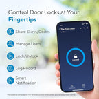 ULTRALOQ U-Bolt Smart Lock with WiFi Bridge, 6 in 1 Keyless Entry Door Lock with App Remote Control, Backlit Keypad, Auto Unlock, Smart Deadbolt Front Door, ANSI Grade 1, 1 Year Battery, Satin Nickel