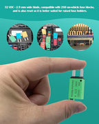 30A Low Profile Mini Fuse Kit– Automotive 30A ATM Manual Reset Circuit Breaker Fuses for Boat, RV, Car, Truck, DC 12V/32V 30 Amp Manual Resettable Blade Assortment Kit with Resettable Fuses