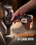 TITANCE X9 Brushless Impact Wrench, 20V Cordless 3/4'' Impact Gun, 1650 Ft-lbs (2200 Nm) High Torque, 5 Modes, 4.0Ah Battery Powered Heavy-Duty Wrench for Lug Nuts, Truck, Tractor & Industrial Use