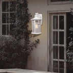 Darkaway Outdoor Porch Lights Wall Mount, Outdoor Light Fixtures Sconces Wall Lighting with Seeded Glass Waterproof Exterior Lights for Patio Yard House Hallway Doorway Garage(1 Pack, White)