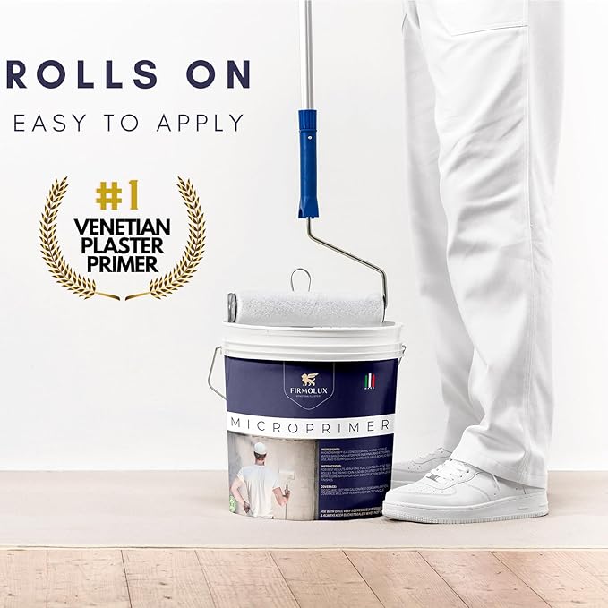 MicroPrimer™ is a water based penetrating quartz primer made in Italy exclusivly for Italian lime plasters. Helps to create a bond between your plaster and wall.