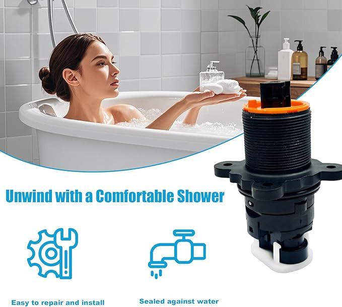 9745319 Pressure Balance Cartridge Universal Fit for Valves Faucets Shower Cartridge Replacement for 0X8/JX8/VB8/JV8 Valves,Standard Stem