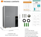 Tankless Water Heater Electric 13kW 240Volts WINTEMP Endless On Demand Hot Water Self Regulating LED Temperature Display Space-saving Suitable for Bathroom Showers ETL Certified