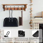 Yangbaga 3pcs Metal Dustpan and Brush Set, 17In Extra Large Handheld Dust Pan and Wood Broom,Heavy-Duty Dust Pans Metal Edge Flat Against Floor for Patio/Pet/Car/Outdoor