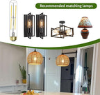 E26 Dimmable Led Tubular Light Bulbs, 60 Watt Equivalent,8.9 inch T10 Long Edison Bulbs, 6W 2700K Warm White 600LM Dimmable Warm Light, Vintage Clear Tube Edison Bulbs for Desk Lamps,Wall Sconces