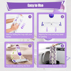 25 Pack Disposable Power Mop Pads for Swiffer PowerMop, 5X Power Mop Refills for Cleaning, 14-Layer Unscented Thickened Multi-Surface Replacement Mopping Pads Refills for Floor Cleaning