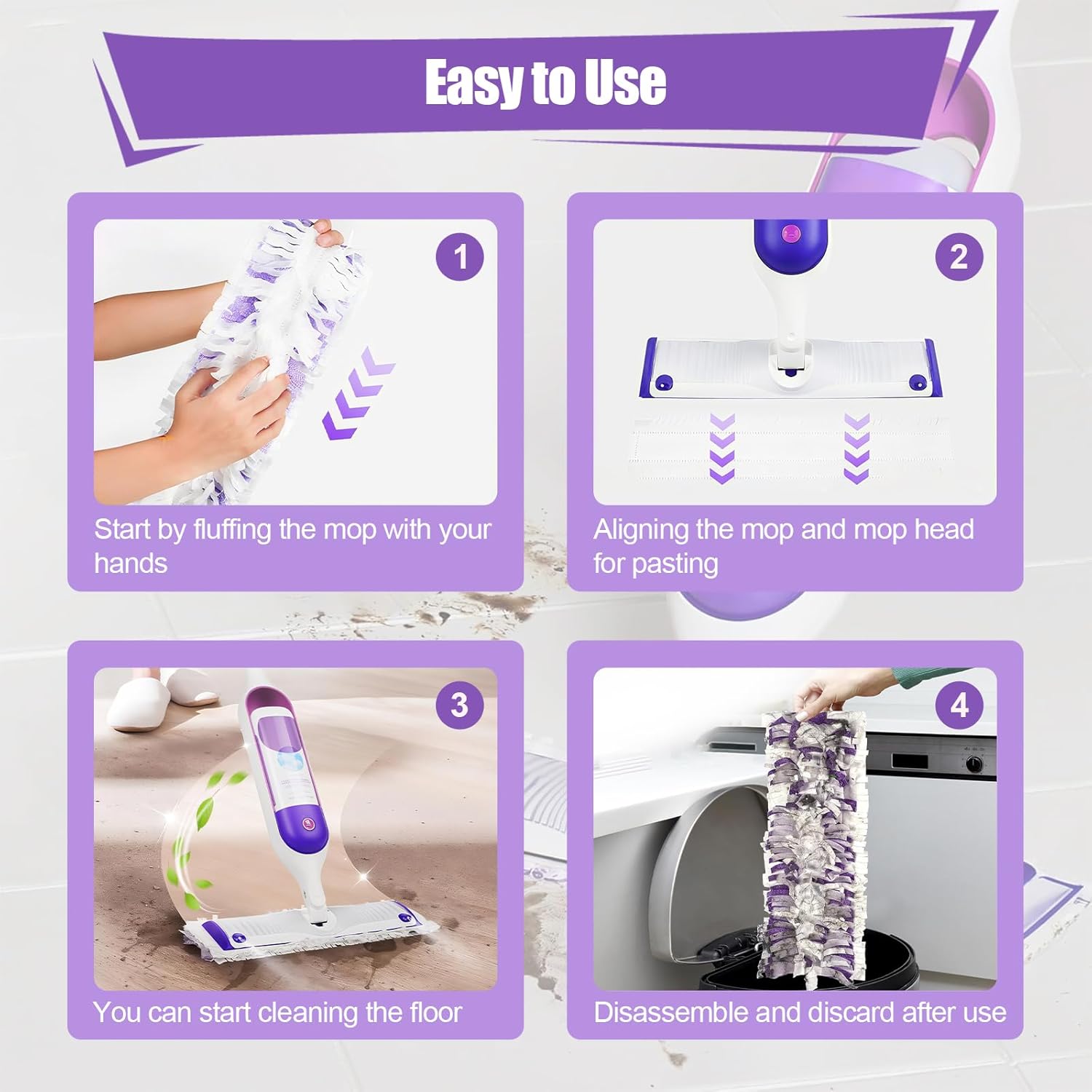 25 Pack Disposable Power Mop Pads for Swiffer PowerMop, 5X Power Mop Refills for Cleaning, 14-Layer Unscented Thickened Multi-Surface Replacement Mopping Pads Refills for Floor Cleaning