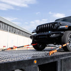 VULCAN Complete Axle Strap Tie Down Kit s - PROSeries - Includes (4) 22 Inch Axle Straps, (4) 36 Inch Axle Straps, and (4) 8' Snap Hook Ratchet Straps