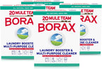 20 Mule Team All Natural Borax Detergent Booster & Multi-Purpose Household Cleaner, 65 Ounce, 4 Count