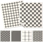 6 Pack Swedish Dishcloths for Kitchen - Reusable Dish Cloths for Washing Dishes Absorbent Cute Funny Kitchen Towels Cleaning Sponge, Grey Checked