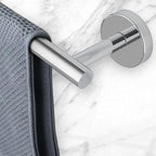 10-Pieces Bathroom Hardware Set, Includes 24 Inch Towel Racks for Bathroom Wall Mounted, Toilet Paper Holder, Towel Hooks for Bathrooms, Towel Rings for Bathroom Wall (Polished Chrome)