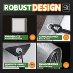 RAINDEWAY Tarps Heavy Duty Waterproof 6x15 Feet,10Mil Thick Multipurpose Poly Tarp Cover with Metal Grommets and Reinforced Edges,Silver/Brown Tarp